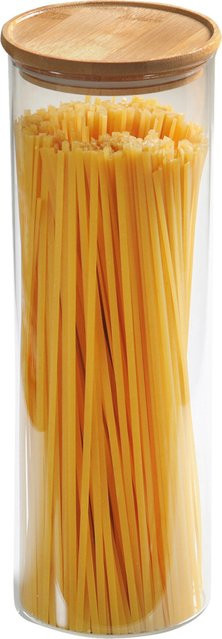 Keeeper Vorratsglas aus Glas mit Bambusdeckel, transparent - Bild 1