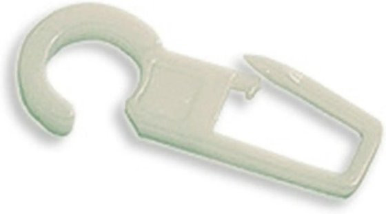 Gardinia Faltenlegehaken aus Kunststoff in Rohweiß, 10er Pack, 28 mm - Bild 1