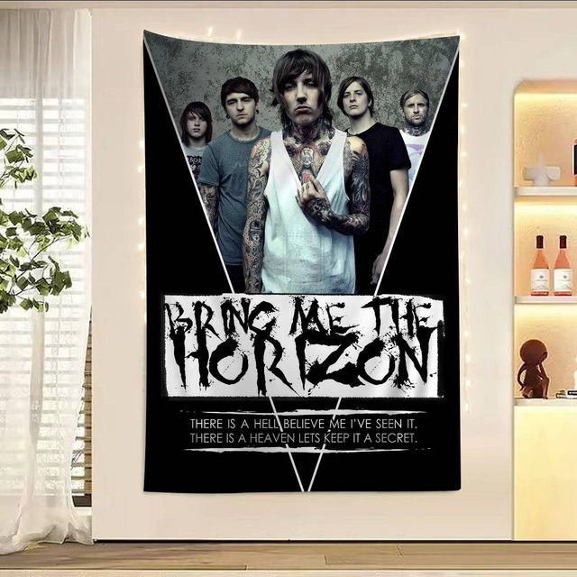 Bring Me The Horizon Anime Wandteppich im Tarot-Stil für deine Heimdekoration - Bild 1
