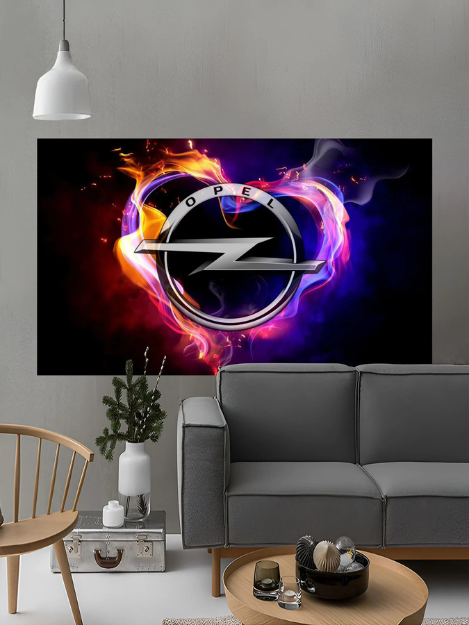 FLAGDOM Opels-Flagge aus Polyester als Wandteppich für Motorsport-Fans, Mehrfarbig, Breite: 60 cm, Höhe: 90 cm - Bild 4