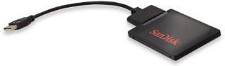 SanDisk USB 2.0 auf SATA SSD Adapter für Notebook Upgrade Kit in Schwarz - Bild 1