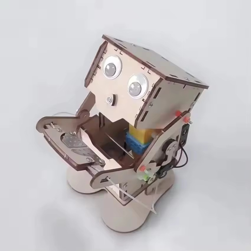 Meade Münzschluckender Roboter, DIY Holz-Bausatz, Holz - Bild 3