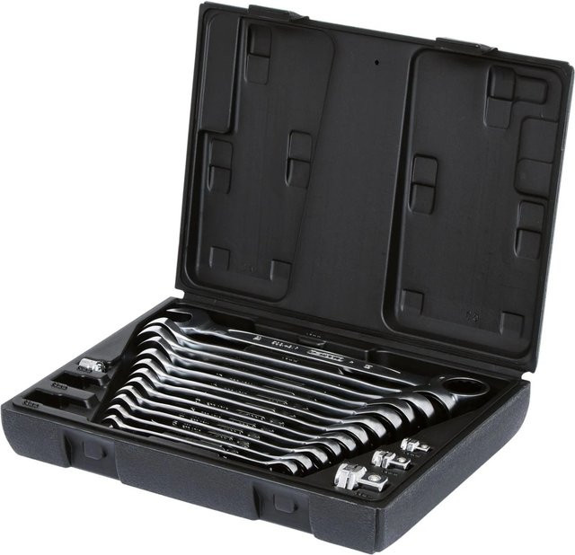 KS TOOLS GEARplus Ratschenringmaulschlüssel-Satz, 16-teilig, Chrome Vanadium, Silber - Bild 1