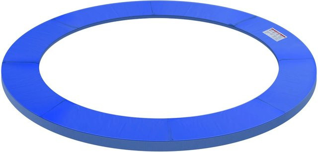 HOMCOM Trampolin Zubehör Set mit Randabdeckung, Sicherheitsnetz, Wetterplane und Leiter in Blau für Durchmesser 244 cm bis 457 cm - Bild 1