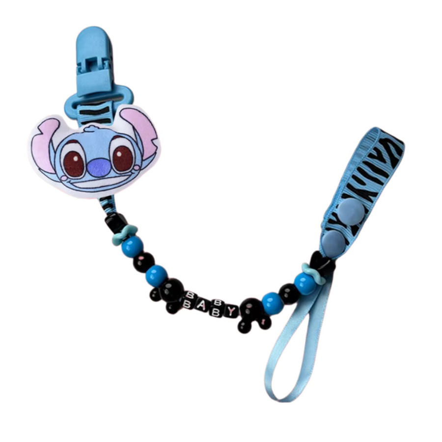 Disney Baby-Nippelklemme mit Cartoon-Motiv als Kauspielzeug und Nippelhalter in Rot und Blau - Bild 2