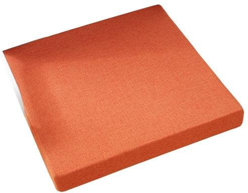 Wasserdichtes Sitzkissen von CHOSUR in Orange mit rutschfester Rückseite und Reißverschluss, B/B/H: 40 x 40 x 5 cm - Bild 1