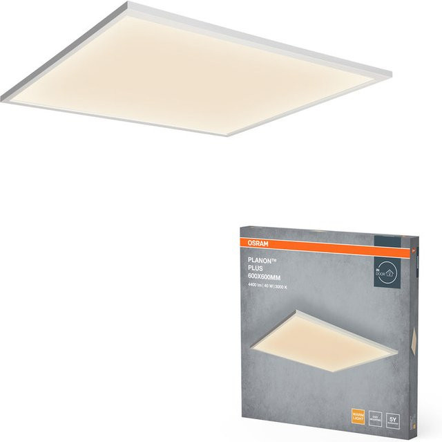 Osram Planon Plus LED-Panelleuchte, Weiß, 36W, B/B/H: 60 x 60 x 4 cm, Warmweiß 3000K - Bild 1
