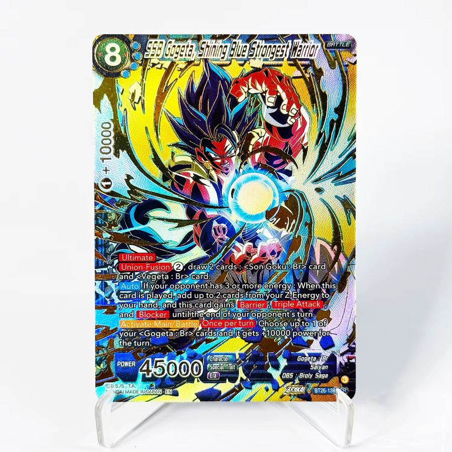 Bandai Dragon Ball Super Karte SSB Gogeta, Blau, Einzelfigur - Bild 2