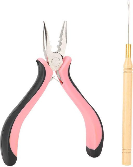 FunCouples Zangenset Haarverlängerung, Edelstahl, pink - Bild 1