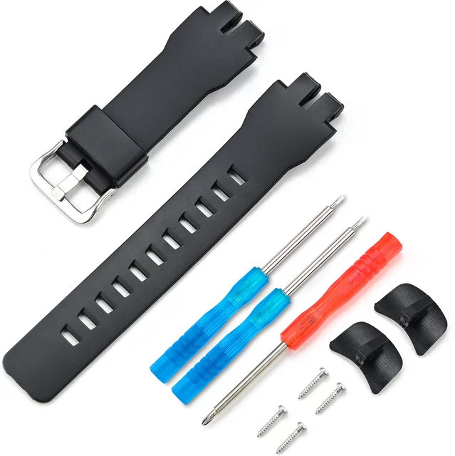 Casio Uhrenarmband Harz, Schwarz, Herren - Bild 1