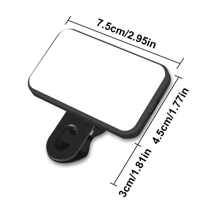 DO AS YOU WISH Mini-Selfie-Fülllicht mit 3 Farbmodi und einstellbarer Helligkeit, wiederaufladbare LED-Leuchte zum Anklipsen für Mobiltelefone und Computer - Bild 5