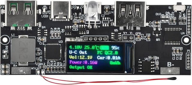 22,5W Schnelles Kabelloses Lademodul mit USB-A Typ-A, unterstützt SCP, VOOC, QC, PD und PPS Protokolle, Schwarz - Bild 1