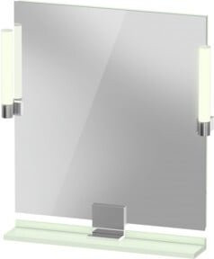 Duravit Sivida LED-Spiegel in Grün und Weiß, quadratisch, dimmbar mit Touch-Schalter, B/H: 65 x 65 cm, Tiefe: 3,6 cm - Bild 1
