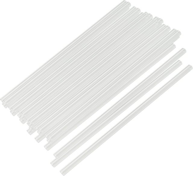 Fackelmann Mehrweg-Glasstrohhalme transparent, 30 Stück, Länge: 22 cm - Bild 1