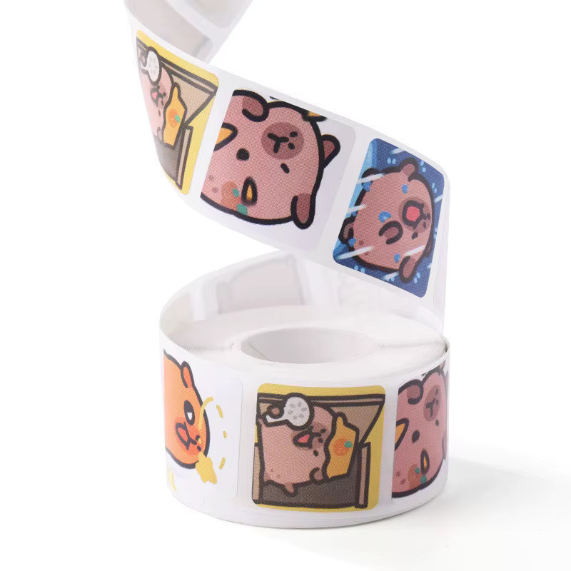 500 Stück Capybara Dichtungsaufkleber in Multicolour von BulingBulingStickers Store - Bild 2