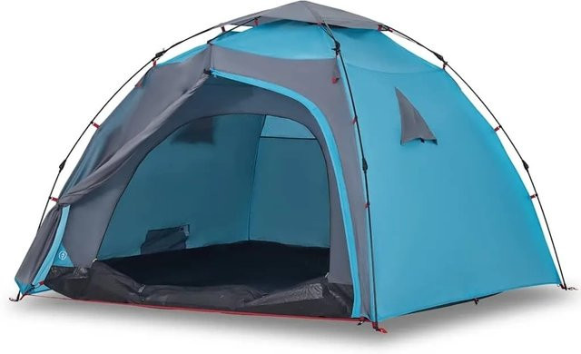Furnicato Campingzelt Kuppel Blau B/T/H: 326 x 260 x 175 cm - Bild 1