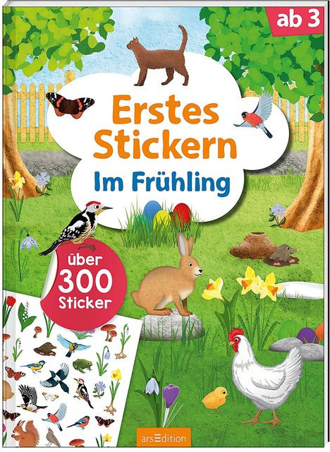 Erstes Stickern - Im Frühling Stickerbuch von Ars Edition GmbH in Multicolor - Bild 1