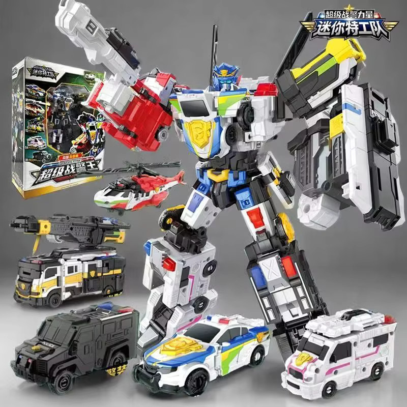 MiniForce Justice Titan, 5-Fahrzeug-Kombinations-Transformationsroboter, Actionfigur, 5-teiliges Set - Bild 4