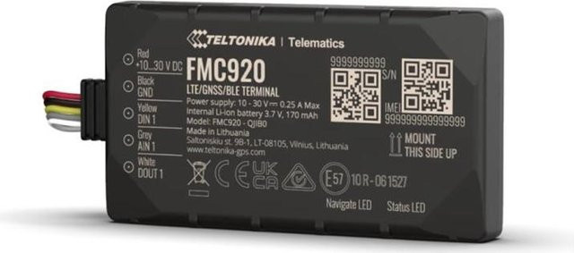 Teltonika FMC920 GPS Tracker mit Cellular und Bluetooth in Schwarz - Bild 1
