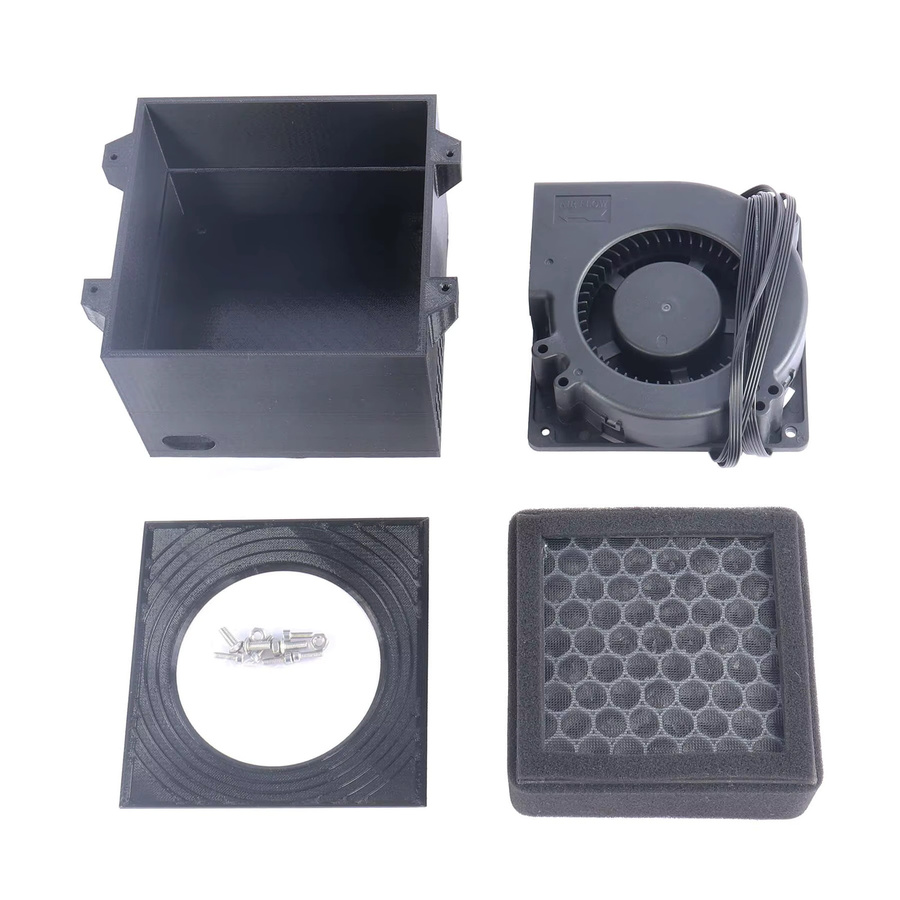 Prusa Clean Air Upgrade Aktivkohle-HEPA-Filter-Kit für FDM 3D-Drucker in Schwarz zur Lüfter- und Geruchskontrolle sowie Staubentfernung - Bild 1