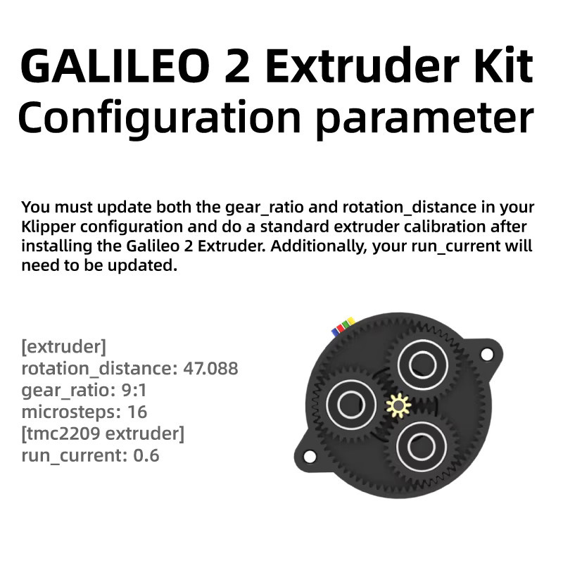 Mellow Galileo 2-Kit LDO G2E und G2Z XL für Extruder und Z-Antriebsmotor, Schwarz, kompatibel mit Voron V2 und Micron 3D-Drucker Stealthburner Toolhead - Bild 2
