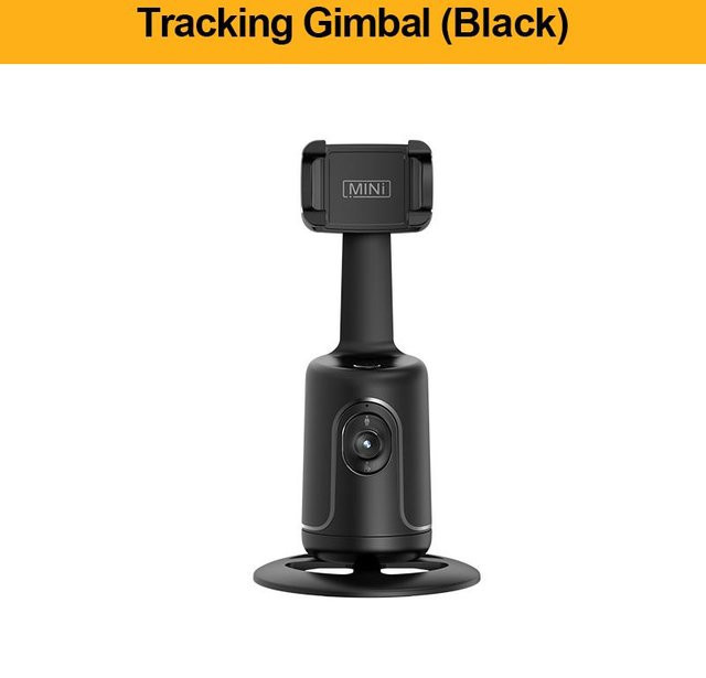 Mango Event Smart Shooting Selfie-Stick mit 360-Grad-Follow-up Tracking Gimbal Stabilisator und Handyhalter in Schwarz - Bild 1