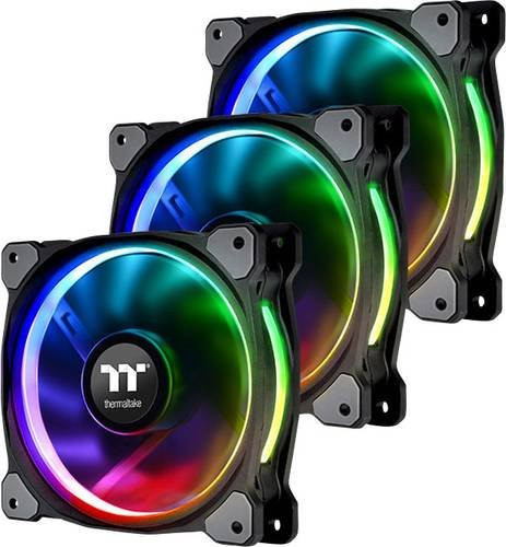 Thermaltake RIING PLUS 14 LED RGB PC-Gehäuse-Lüfter, Multicolour, B/H/T: 14,0 x 14,0 x 2,5 cm - Bild 1