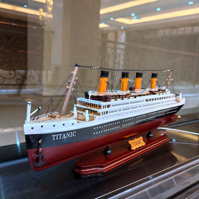 AT 99 MODEL Titanic-Kreuzfahrtschiff-Modell, Holz, 60 cm, statisches Modell - Bild 1