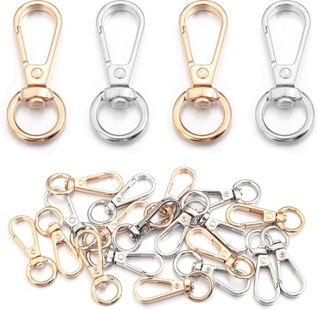 lingsai Drehkarabiner, Gold, Unisex, 10 Stück/Set - Bild 1
