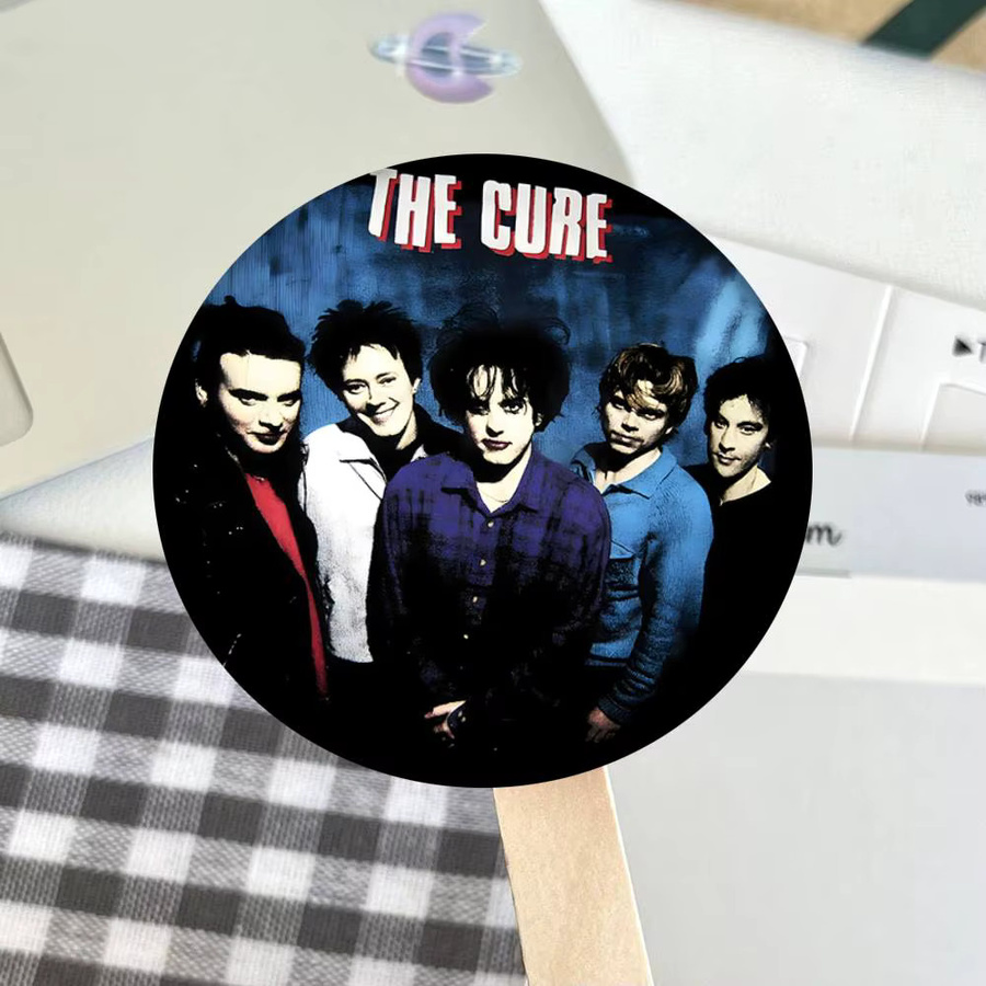 Brochen T-The C-Cure Rockband, Emaille-Pins, Cartoon-Stil, rund - Bild 6