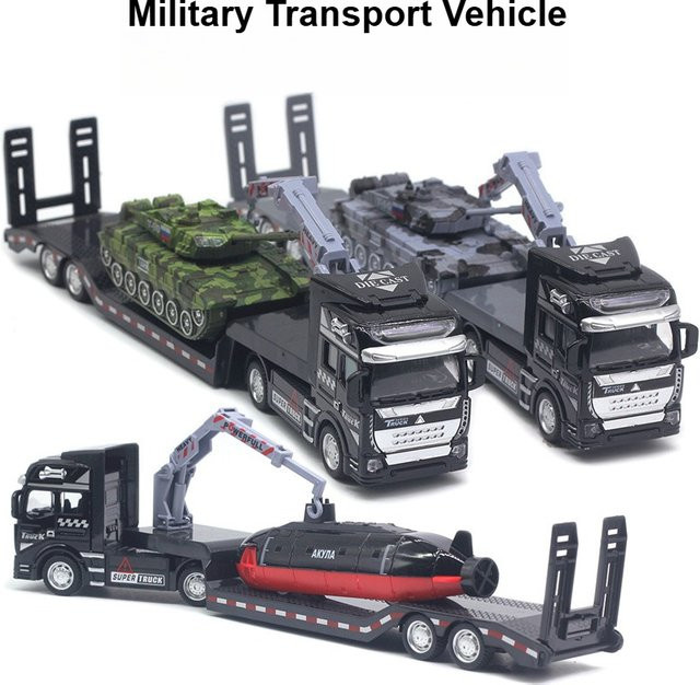 MINI AUTO Militär Flachbett Transport Fahrzeug, 1:50, Metall, Modellauto - Bild 1