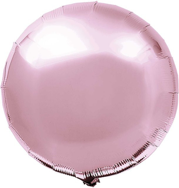 Rico Design Folienballon rund in Rosa mit 86 cm Durchmesser für Partys, Geburtstage und Jubiläen - Bild 1