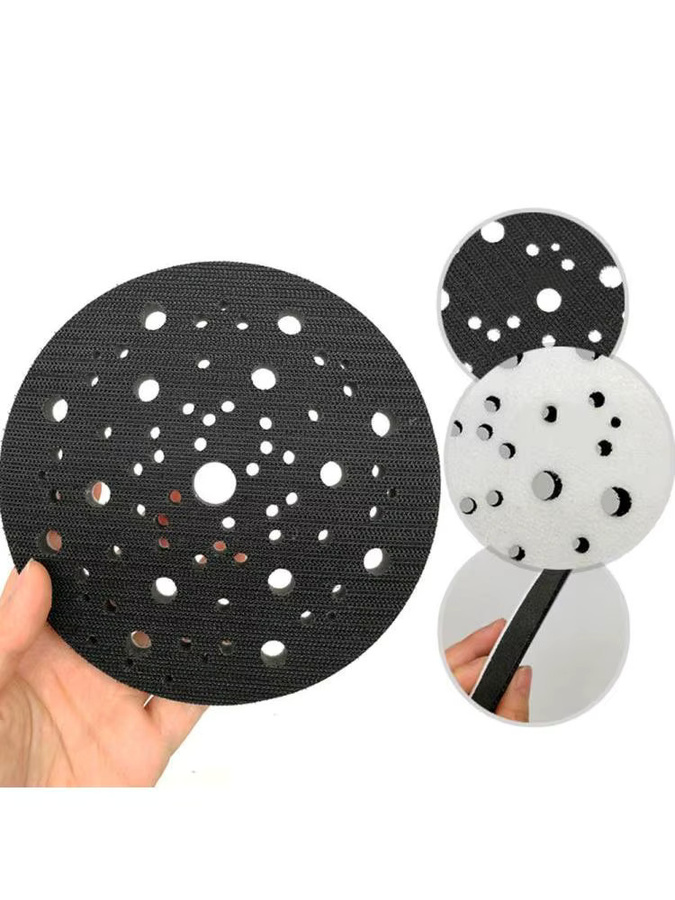 Vibratite Schleifpads mit 70 Löchern, 150 mm Durchmesser, Klett Interface Pads zum Schleifen und Polieren - Bild 5