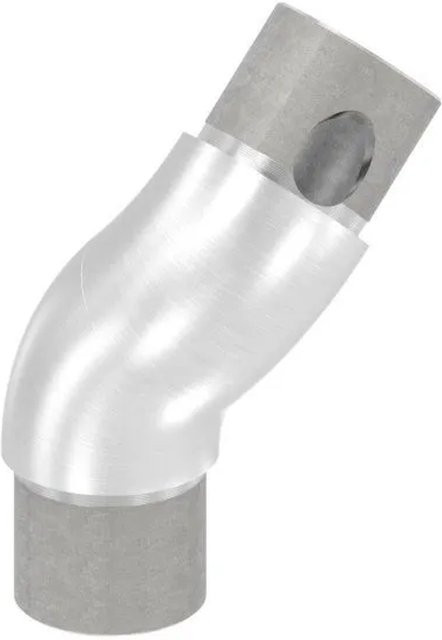 FeNau Rohrbogen aus V2A Edelstahl matt in Silber für Rohr Ø 33,7 x 2,0 mm, 90 Grad verstellbar - Bild 1
