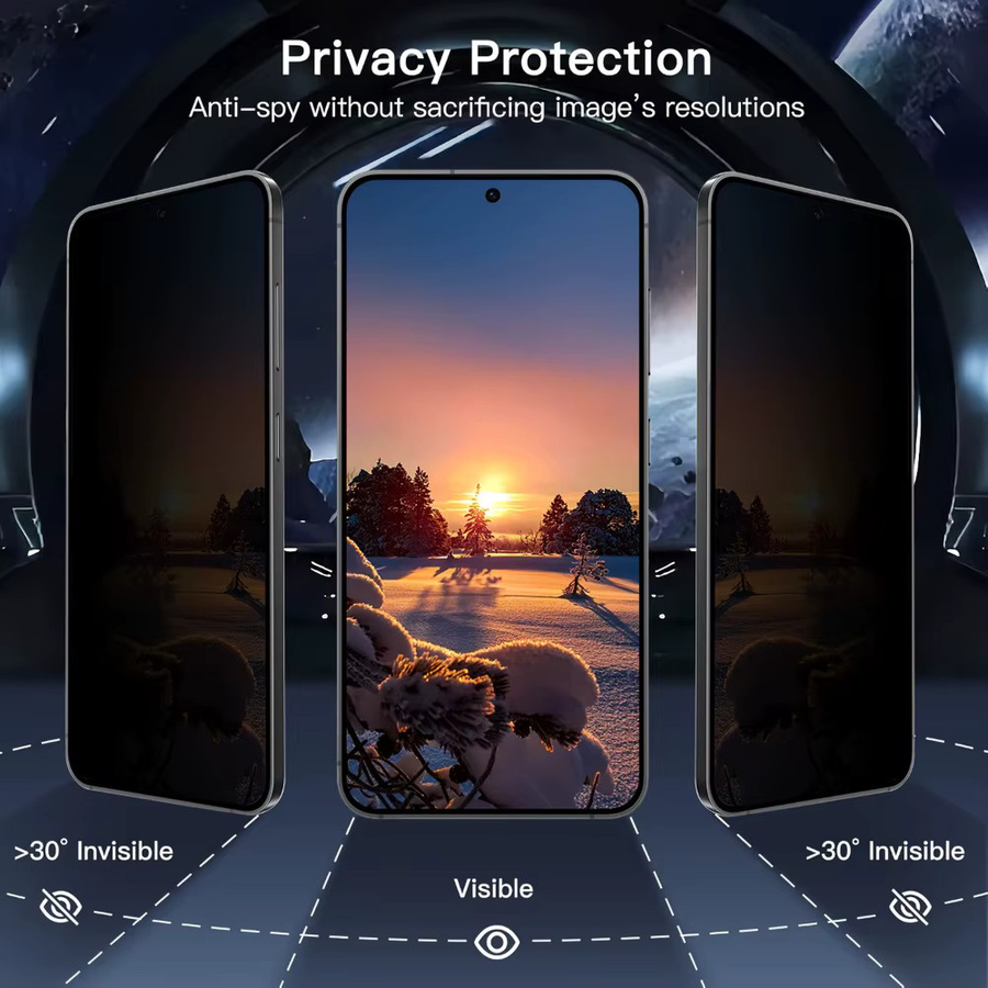 4 Stück Anti-Spionage-Hartglas Displayschutzfolie für Xiaomi 17 Pro Max 15 14 13 15T 14T 13T 12T Pro 12 11 Lite in Transparent - Bild 3
