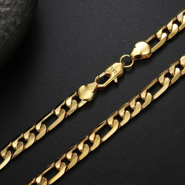Yiran Jewelry Halskette 18K Gold, 8mm, Unisex - Bild 1