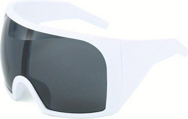 KTB Wrap-Around Sonnenbrille, Unisex, Vollrand, Weiß - Bild 1