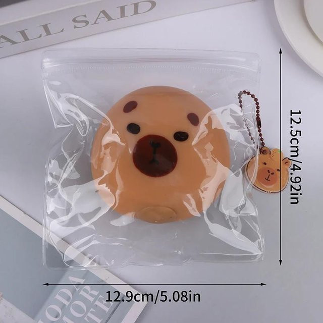 Yiran toy Capybara Squishy Spielzeug Niedlicher Braunbär Stressabbau - Bild 1