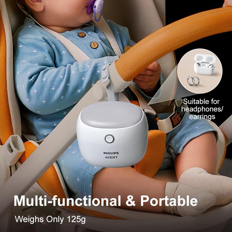 Philips Avent Tragbare UV-Sterilisationsbox für Schnuller und Beruhigungssauger, weiß, mit wiederaufladbarem Akku - Bild 3