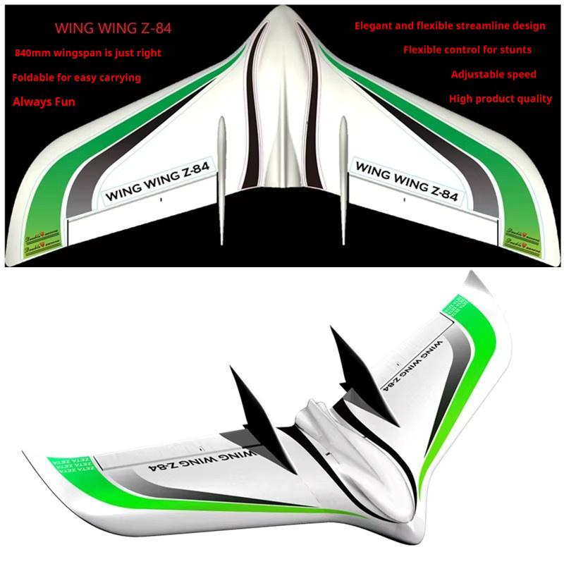 EVYVKV Z84 Dreiecksflügel Flying Wing Racing, ferngesteuertes Flugzeug, Starrflügel - Bild 2