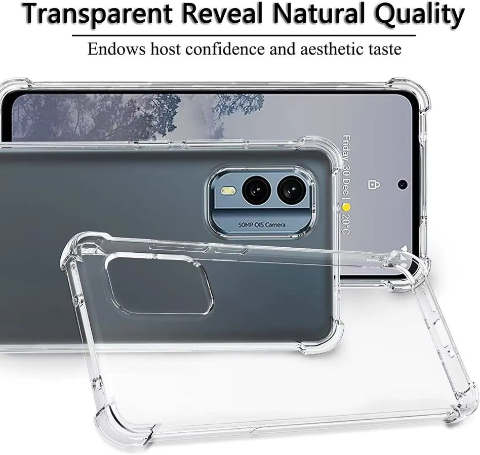 Transparente TPU Schutzhülle für Nokia C210, C110, C22, C32, C12, XR21, G310, G400, G42, G22 - Bild 3