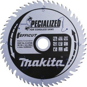 Makita EFFICUT Kreissägeblatt für Metall, Farbe: Silber, Durchmesser: 150 mm, Bohrung: 20 mm, Zähne: 33Z - Bild 1