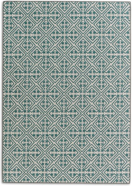 Schöner Wohnen Teppich Parkland Rauten in Türkis, B: 90 cm, L: 160 cm - Bild 1