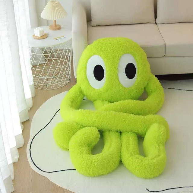 Yiran toy Oktopus Plüschkissen, Stofftier, Grün - Bild 1