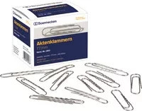 Soennecken Büroklammern gewellt in Silber, 100 Stück pro Packung - Bild 1