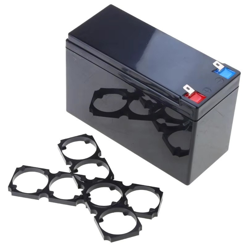 Langlebiger ABS-Batteriehalter für 32650/32700 Akkus mit Vier-Link-Montage in Schwarz oder Grün - Bild 2