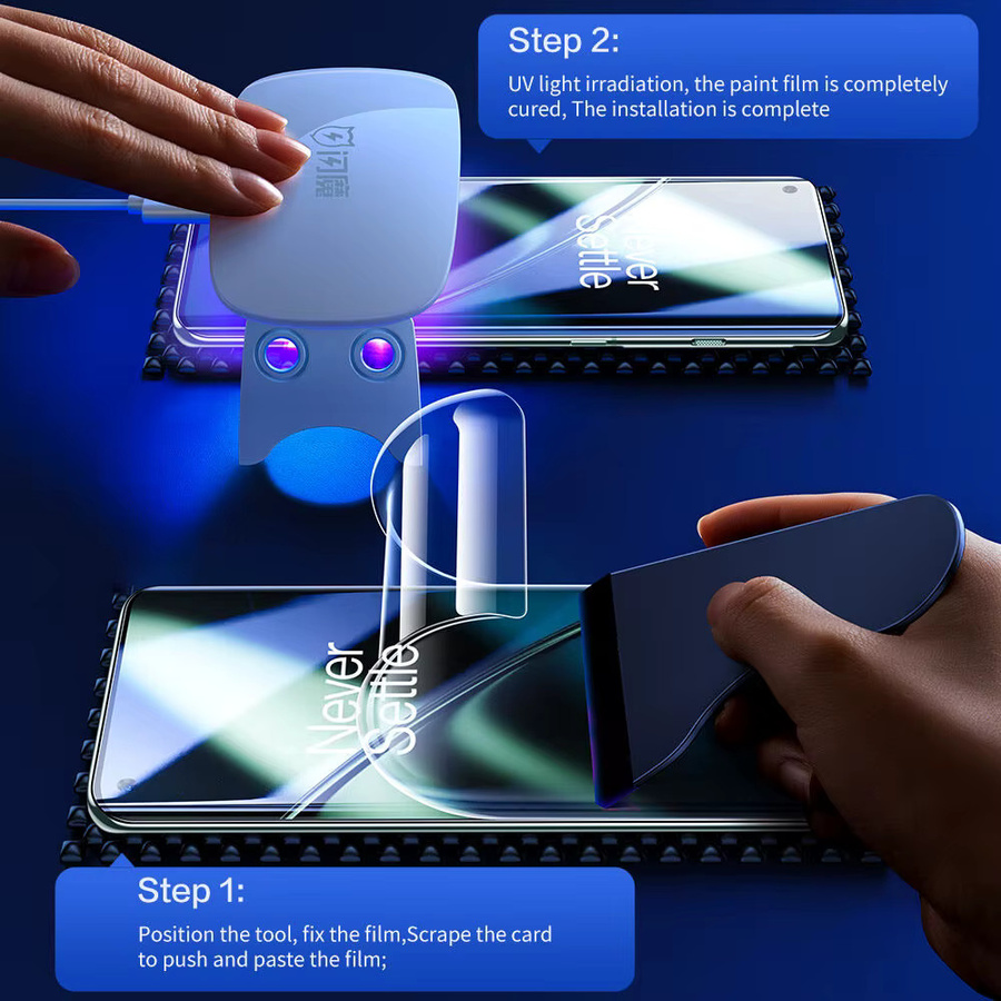 SmartDevil UV-Displayschutzfolie für OnePlus 13, transparente Quantum-Folie mit Anti-Fingerabdruck-Beschichtung - Bild 5