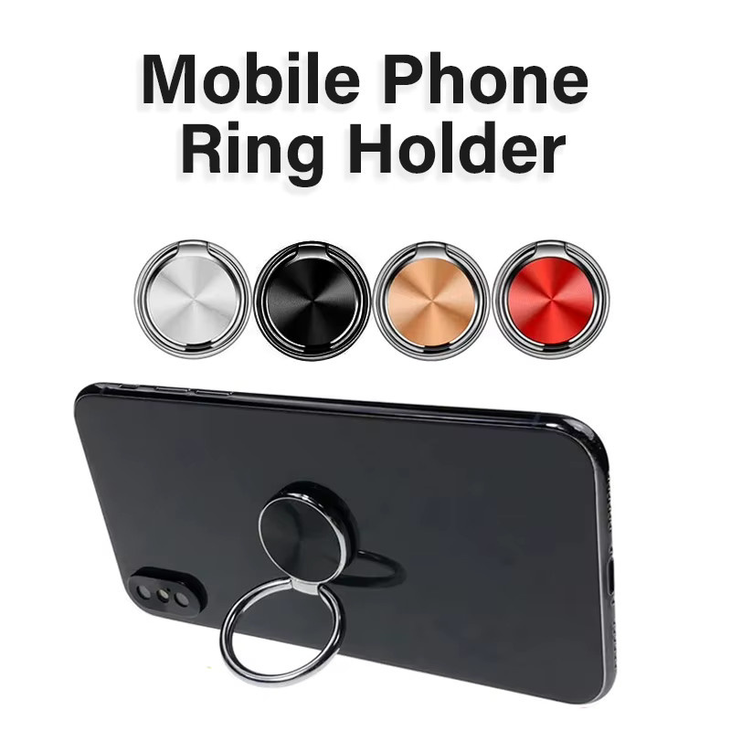 WSSHE Magnetischer Handyring in Gold mit 360 Grad Rotation als Halter und Ständer für dein Smartphone - Bild 3