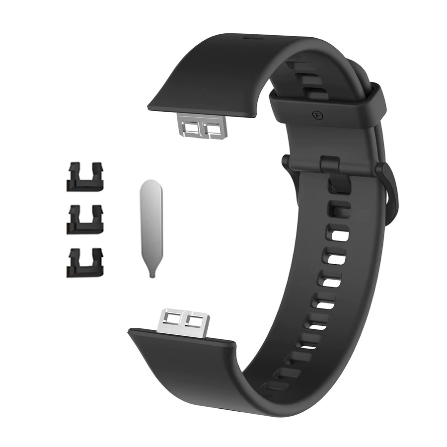Huawei Uhrenarmband Silikon, Schwarz, Unisex - Bild 2