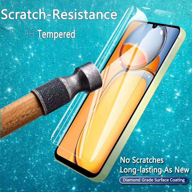 Xiaomi Displayschutzfolie aus gehärtetem Glas für Redmi 13C 4G, transparent, 9H Härtegrad - Bild 3